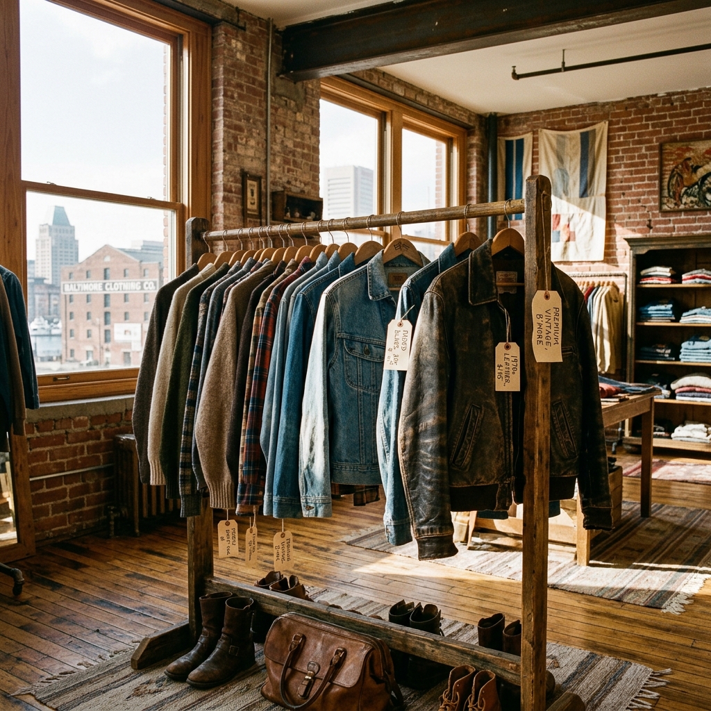 Vintage boutique curation